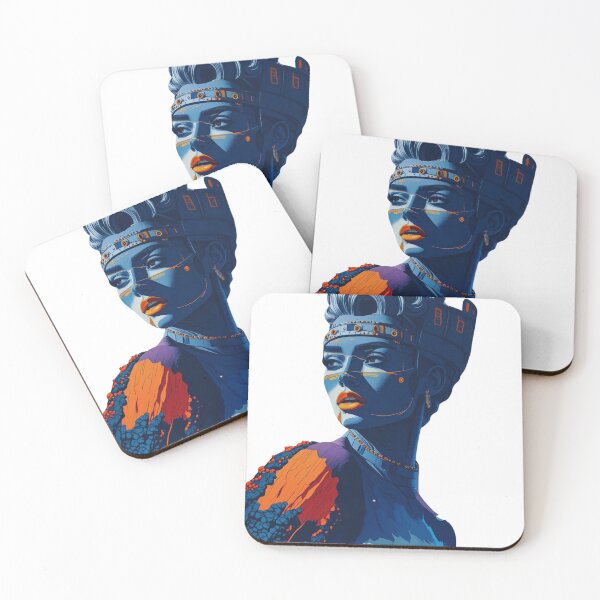 Item preview, Cyberpunk Queen – Futuristic Digital Art designed and sold by artiviohub.