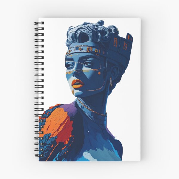 Item preview, Cyberpunk Queen – Futuristic Digital Art designed and sold by artiviohub.