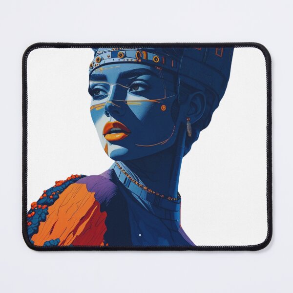 Item preview, Cyberpunk Queen – Futuristic Digital Art designed and sold by artiviohub.