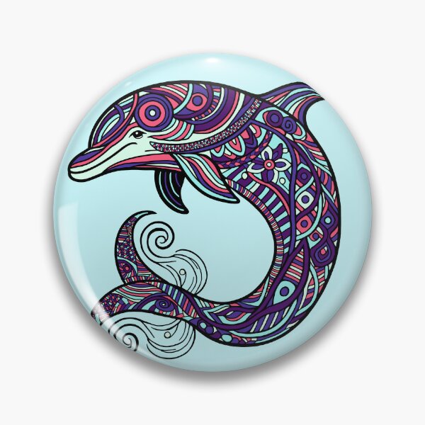 Item preview, Delfín intrincado designed and sold by SpectrumShine.