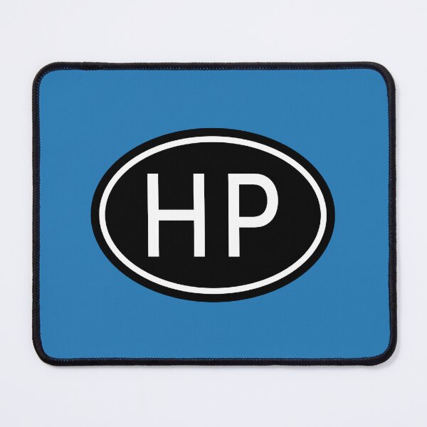 Item preview, HP Initials Monogram Oval White Letters designed and sold by Jeallan Designs.