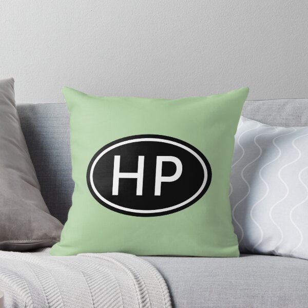 Item preview, HP Initials Monogram Oval White Letters designed and sold by Jeallan Designs.