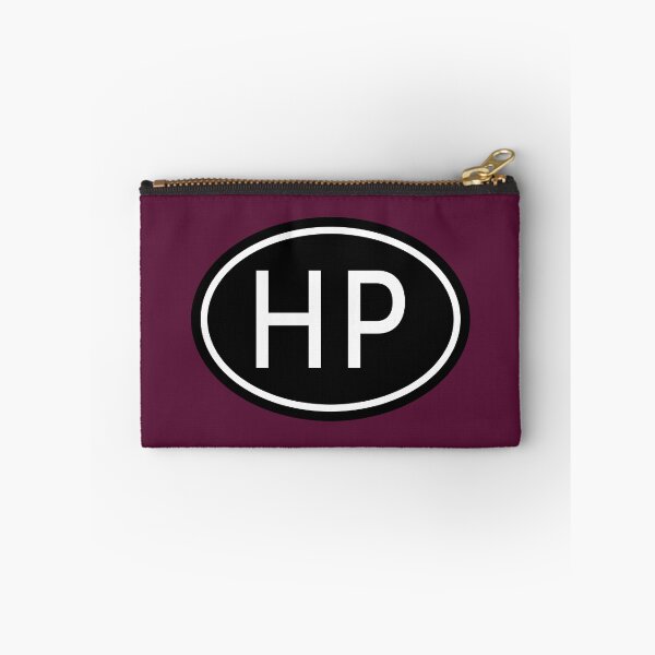 Item preview, HP Initials Monogram Oval White Letters designed and sold by Jeallan Designs.