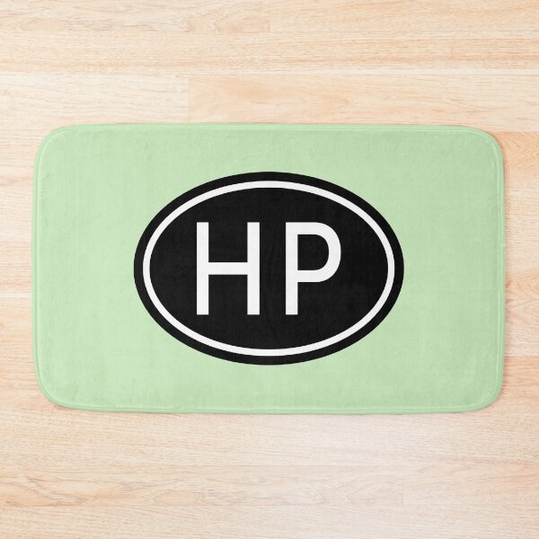 Item preview, HP Initials Monogram Oval White Letters designed and sold by Jeallan Designs.