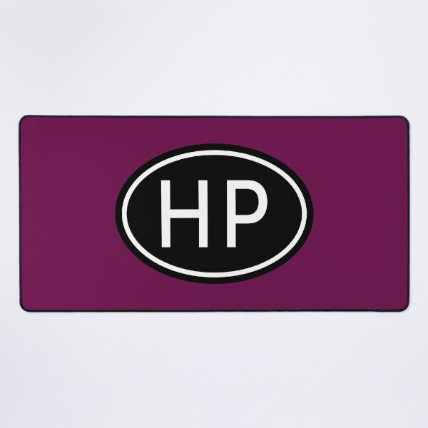 Item preview, HP Initials Monogram Oval White Letters designed and sold by Jeallan Designs.