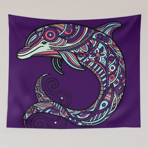 Item preview, Intricate dolphin  designed and sold by SpectrumShine.
