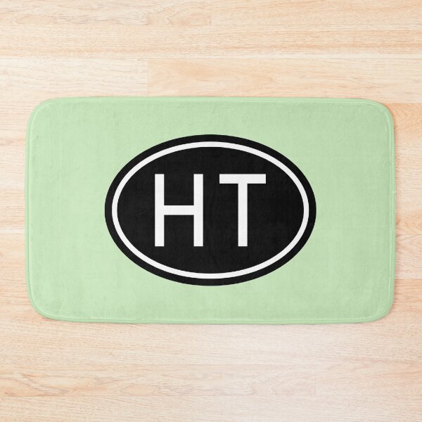 Item preview, Monograma HT Initials en letras blancas ovaladas designed and sold by Jeallan Designs.