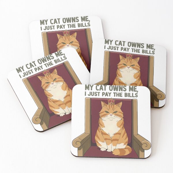 Item preview, Royal Cat King Sitting on a Throne – Funny Pet Illustration designed and sold by luckytua789.