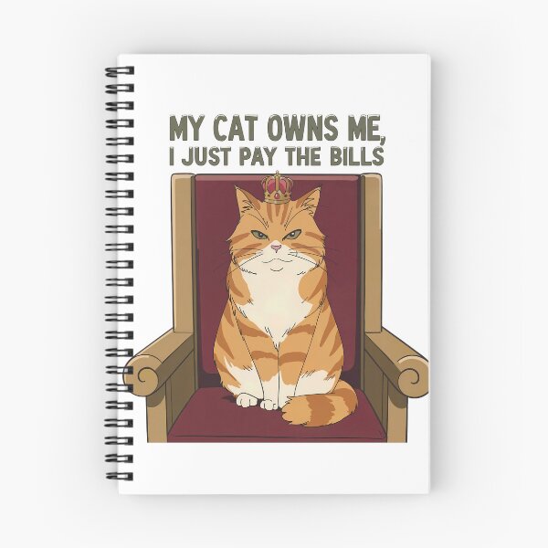 Item preview, Royal Cat King Sitting on a Throne – Funny Pet Illustration designed and sold by luckytua789.