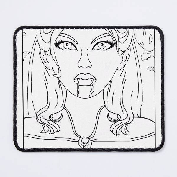 Item preview, Vampire Girl #7 Coloring Page Pattern  designed and sold by DavidColoring.