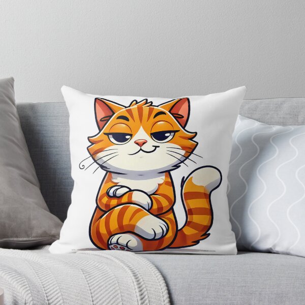 Item preview, Confident Orange Tabby Cat with Smug Expression designed and sold by luckytua789.