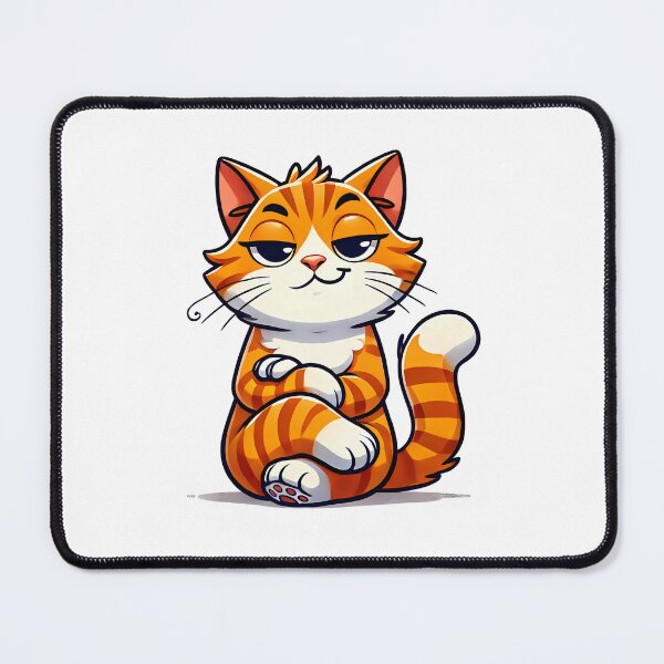 Item preview, Confident Orange Tabby Cat with Smug Expression designed and sold by luckytua789.