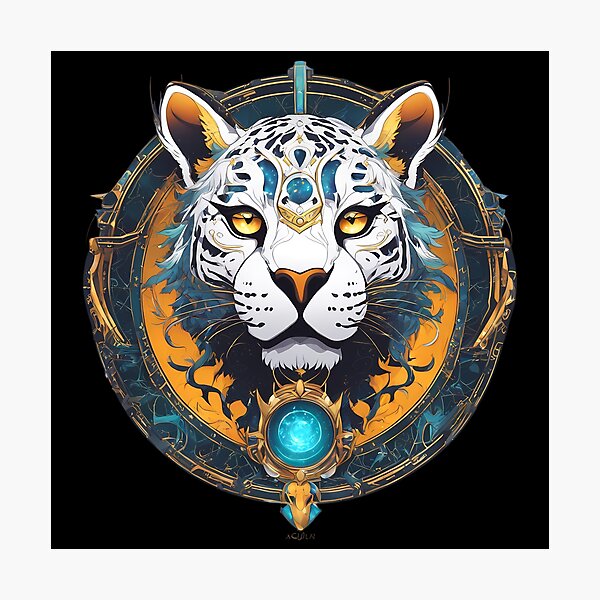 Item preview, Celestial Jaguar – Mystical Wildcat Fantasy Art designed and sold by MystiqSlav.