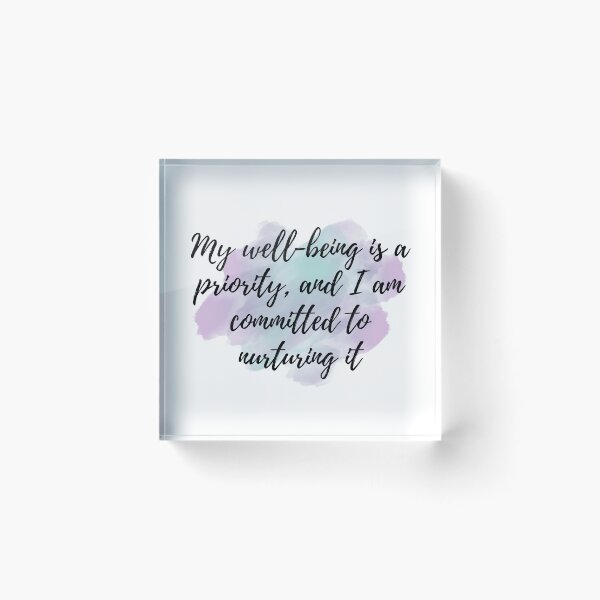 Item preview, My well-being is a priority, and I am committed to nuturing it - Positive Affirmations - Weekly [ 2025 - Collection ] designed and sold by elmsstudios.