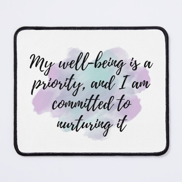 Item preview, My well-being is a priority, and I am committed to nuturing it - Positive Affirmations - Weekly [ 2025 - Collection ] designed and sold by elmsstudios.