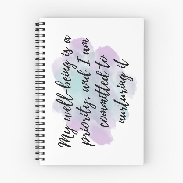 Item preview, My well-being is a priority, and I am committed to nuturing it - Positive Affirmations - Weekly [ 2025 - Collection ] designed and sold by elmsstudios.