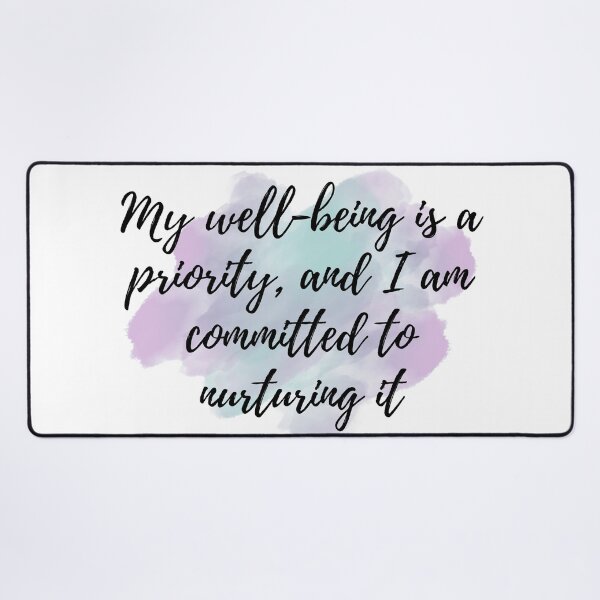 Item preview, My well-being is a priority, and I am committed to nuturing it - Positive Affirmations - Weekly [ 2025 - Collection ] designed and sold by elmsstudios.