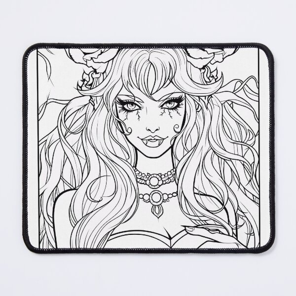 Item preview, Vampire Girl #11 Coloring Page Pattern  designed and sold by DavidColoring.