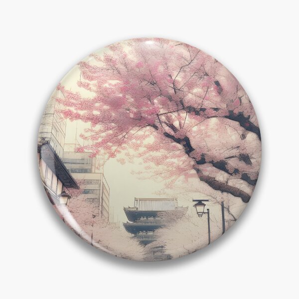 Item preview, Enchanting Springtime Sakura Scene in Japan designed and sold by inkNext.
