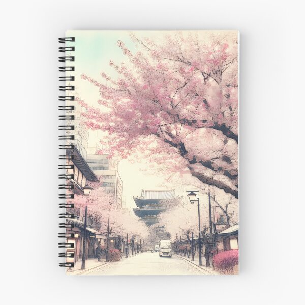 Item preview, Enchanting Springtime Sakura Scene in Japan designed and sold by inkNext.