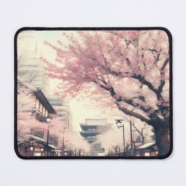 Item preview, Enchanting Springtime Sakura Scene in Japan designed and sold by inkNext.
