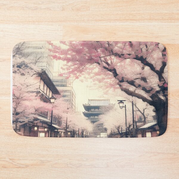Item preview, Enchanting Springtime Sakura Scene in Japan designed and sold by inkNext.