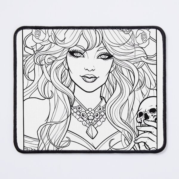 Item preview, Vampire Girl #12 Coloring Page Pattern  designed and sold by DavidColoring.