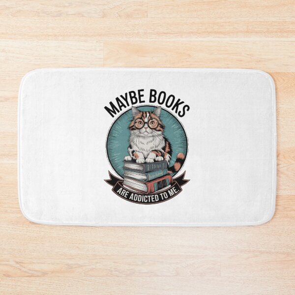 Item preview, Maybe books are addicted to me- funny cat book lover pun- addicted to books- book worm bibliophile  designed and sold by cocomelon168.