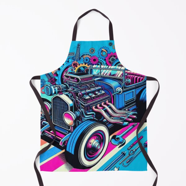 Item preview, pop art classic old car designed and sold by Dogandesighn.