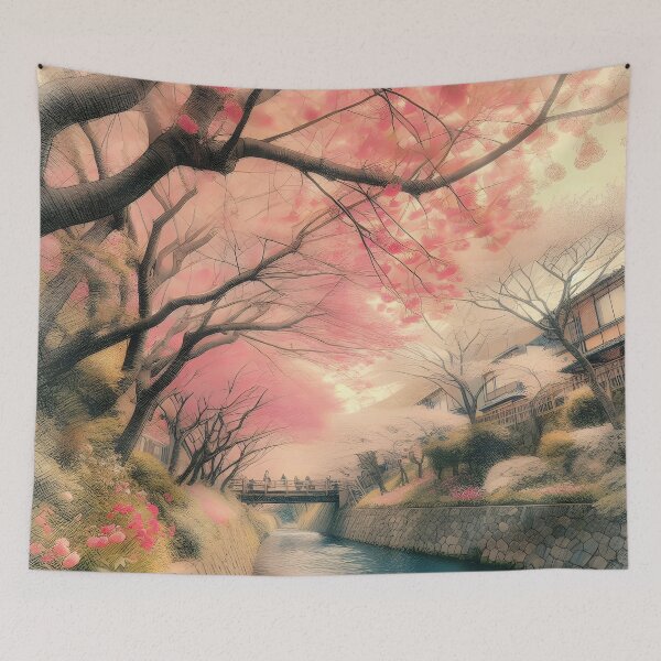 Item preview, Tranquil Sakura Blossoms in Japan designed and sold by inkNext.