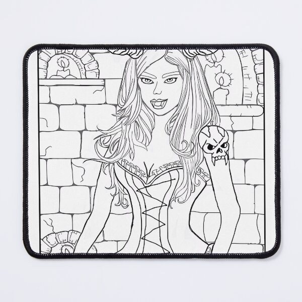 Item preview, Vampire Girl #14 Coloring Page Pattern  designed and sold by DavidColoring.