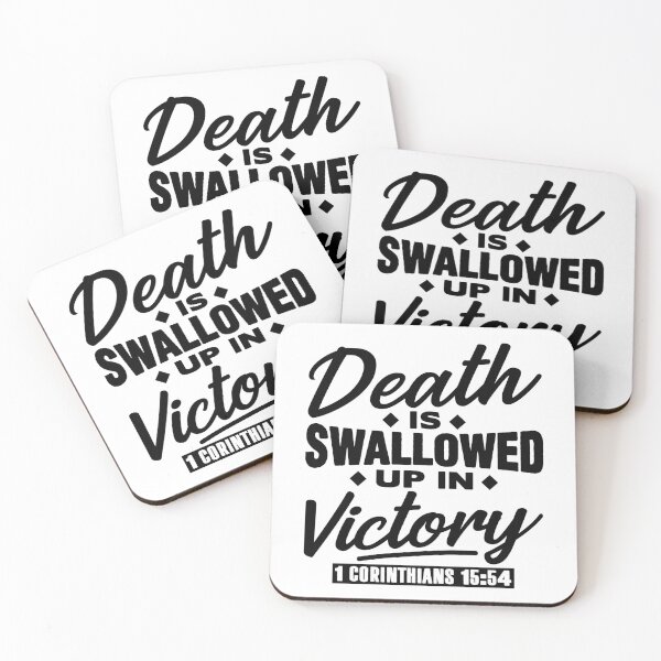 Item preview, 1 Corinthians 15:54 Death Is Swallowed Up In Victory designed and sold by plushism.