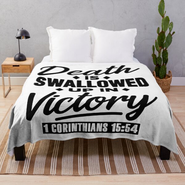 Item preview, 1 Corinthians 15:54 Death Is Swallowed Up In Victory designed and sold by plushism.