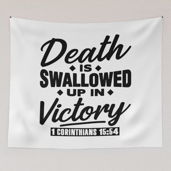 Item preview, 1 Corinthians 15:54 Death Is Swallowed Up In Victory designed and sold by plushism.