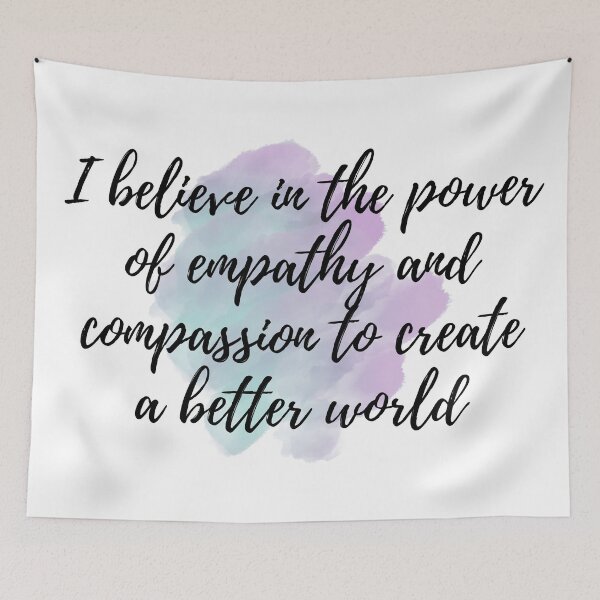 Item preview, I believe in the power of empathy and compassion to create a better world - Positive Affirmations - Weekly [ 2025 - Collection ] designed and sold by elmsstudios.