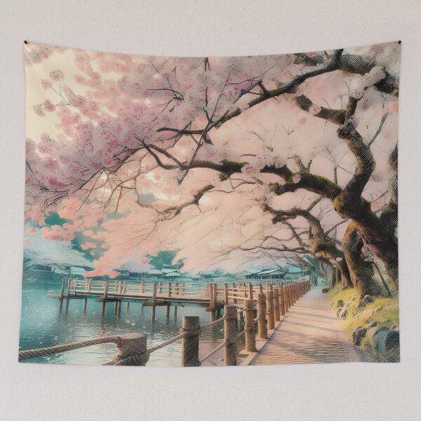 Item preview, Serene Sakura Blooms in Spring designed and sold by inkNext.