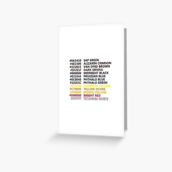 Happy Little Colors Greeting Card