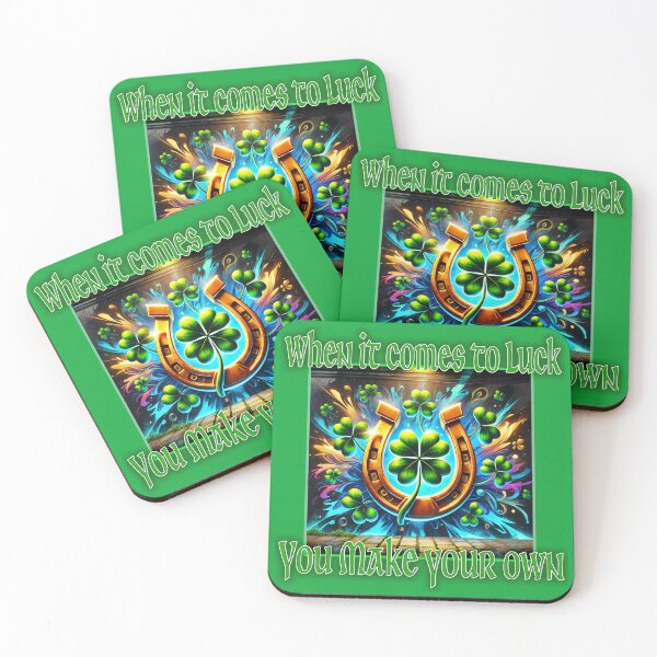 Item preview, St Patrick's Day Irish 4 Leaf Clover Shamrock Lucky Charm designed and sold by Medjed-Studios.