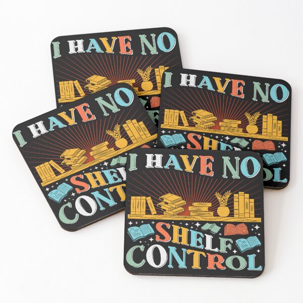 Item preview, I have no shelf control- funny book lover pun- addicted to books- book worm bibliophile  designed and sold by cocomelon168.
