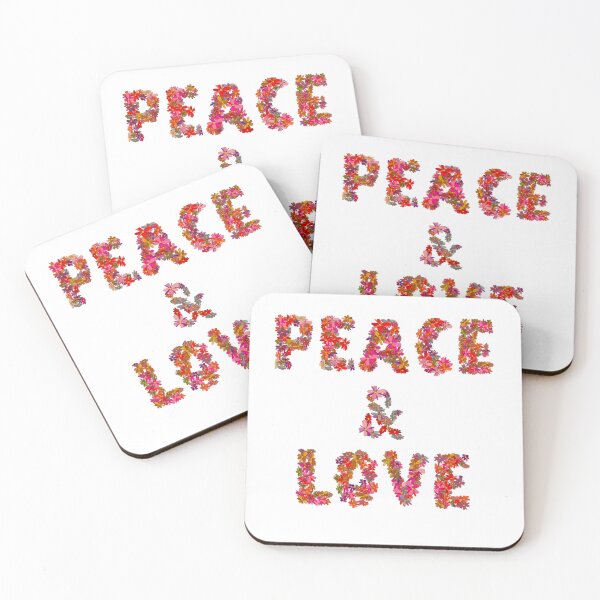 Item preview, Peace and Love in Bloom - Red designed and sold by BeJahMan.