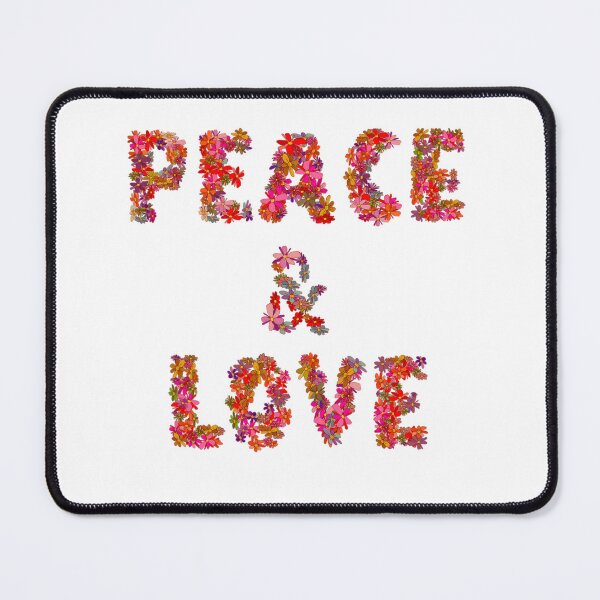 Item preview, Peace and Love in Bloom - Red designed and sold by BeJahMan.