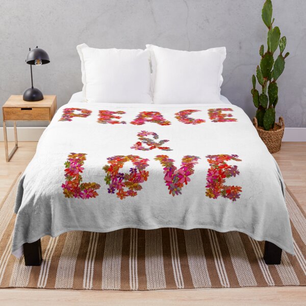 Item preview, Peace and Love in Bloom - Red designed and sold by BeJahMan.