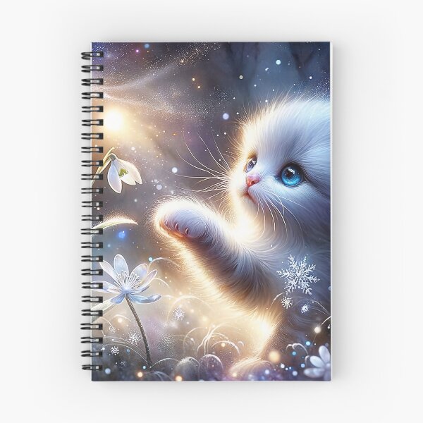 Item preview, Kitten Finds a Snowdrop designed and sold by M-Y-A-R-T-.