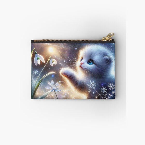 Item preview, Kitten Finds a Snowdrop designed and sold by M-Y-A-R-T-.