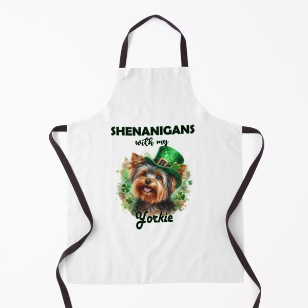 Item preview, Shenanigans with my Yorkie Yorkshire Terrier with Leprechaun Hat designed and sold by adriana-holmes.