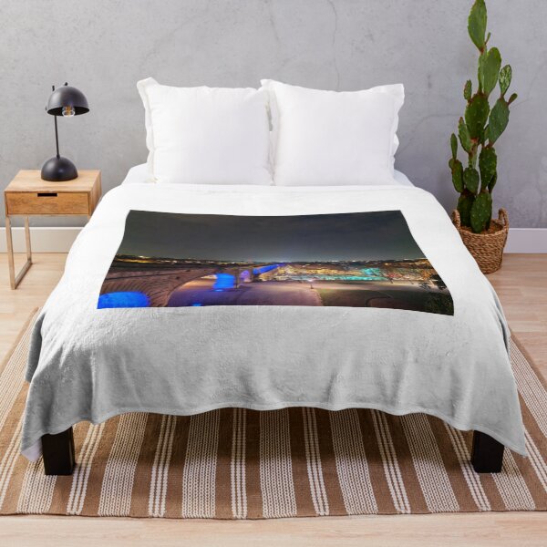 Item preview, Illuminated Aqueduct Overlooking the City at Night designed and sold by World-Shop25.