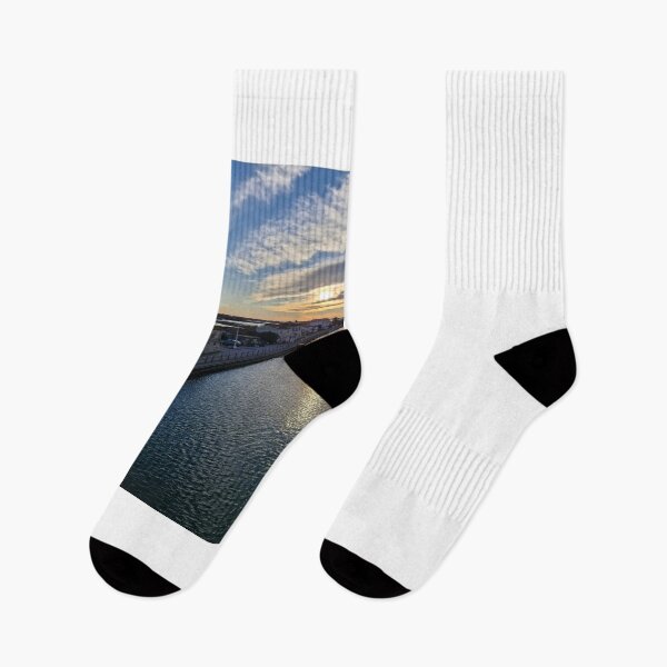 Item preview, Golden Reflections – A Tranquil Canal at Sunset designed and sold by World-Shop25.