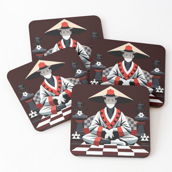 Item preview, Chess Samurai – Traditional Japanese Warrior in Kimono designed and sold by ANGOON7455.