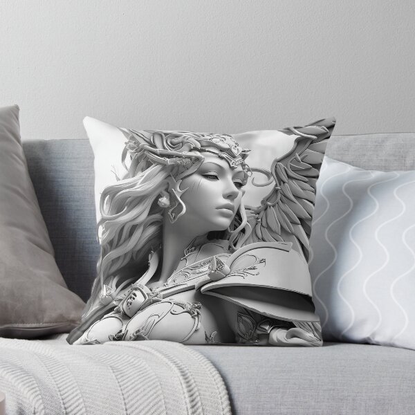 Item preview, Warrior Girl #21 Coloring Page Pattern  designed and sold by DavidColoring.