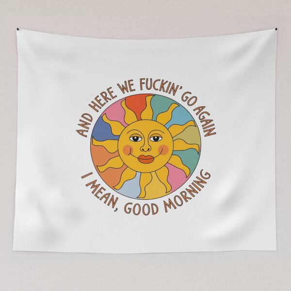 Item preview, Rise and Shine, good morning, meme, sarcasm, funnyfits70, Humor, Funny, retro, vintage, funny quotes, animal humor, designed and sold by FunnyFits70.